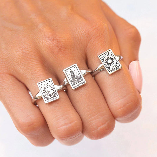 ADJUSTABLE TAROT CARD RING Rings Claire & Clara 