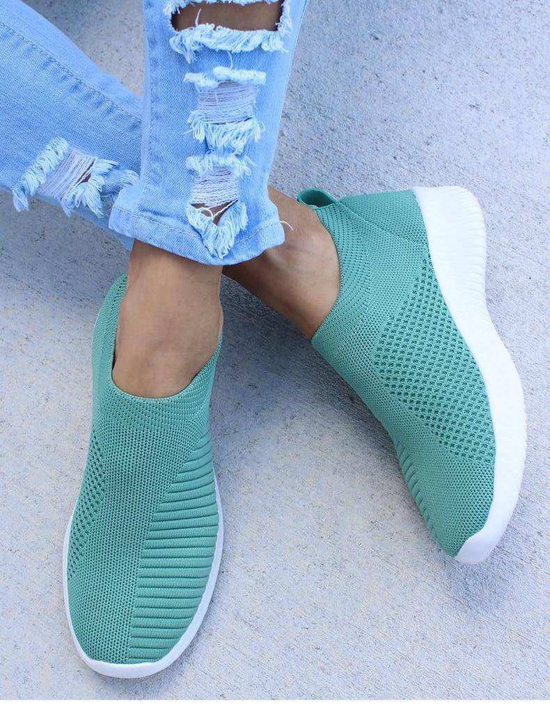 Aleena Slip On Knit Sneakers Shoes Claire & Clara 