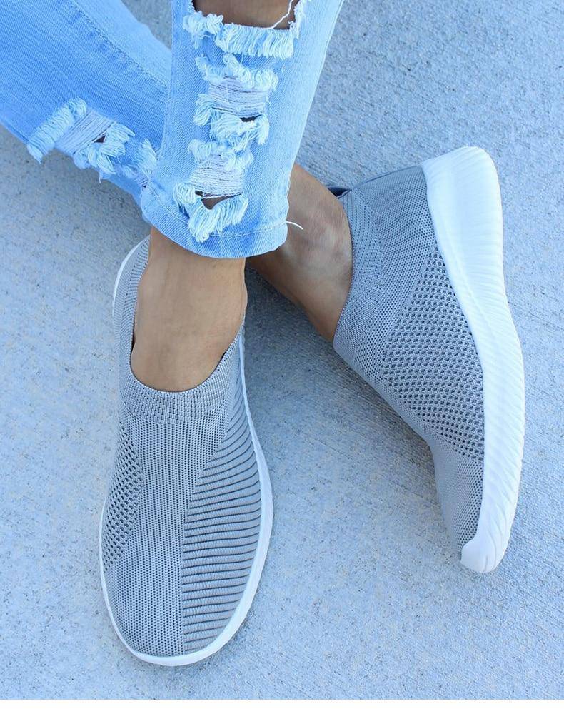 Aleena Slip On Knit Sneakers Shoes Claire & Clara 