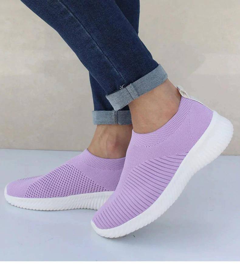 Aleena Slip On Knit Sneakers Shoes Claire & Clara 