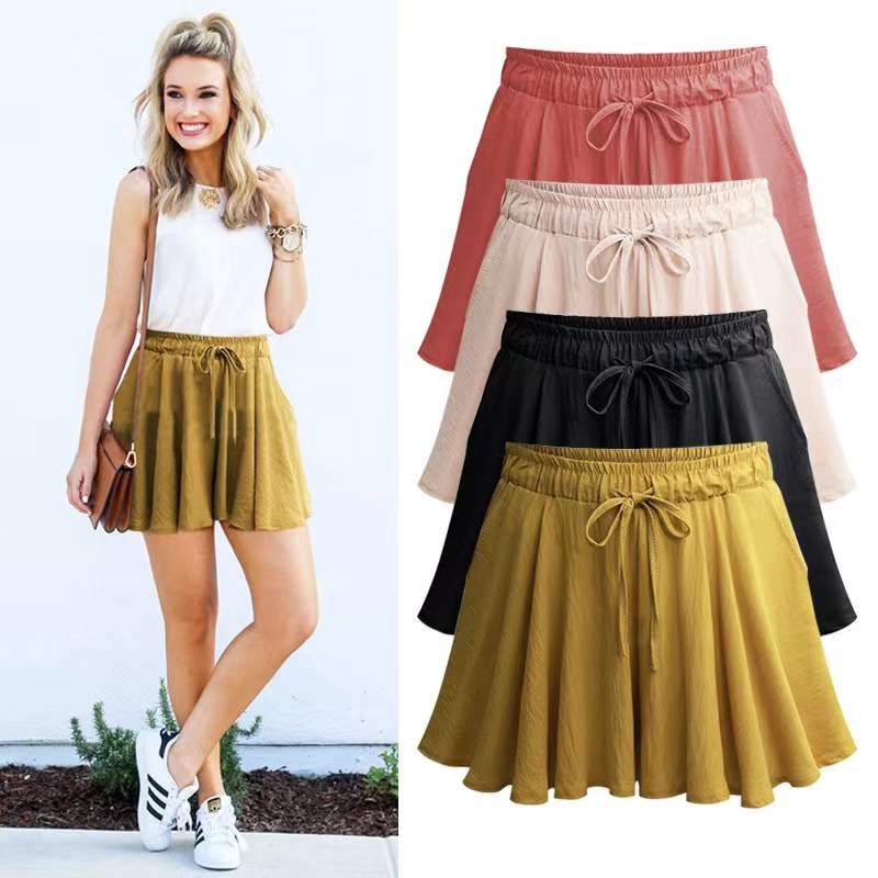 Amber Pleated High Rise Wide Shorts Bottoms Claire & Clara 