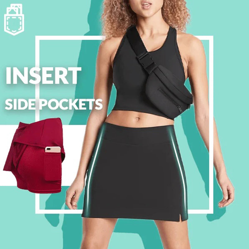 Anti-Chafing Active Skort Mini Skirts Claire & Clara 