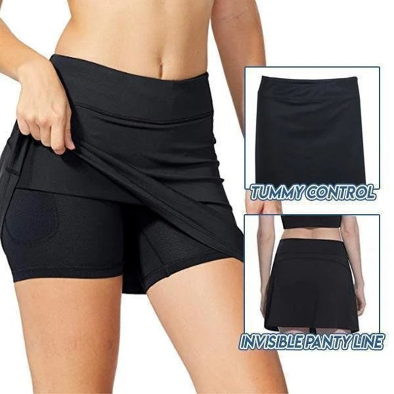 Anti-Chafing Active Skort Mini Skirts Claire & Clara 