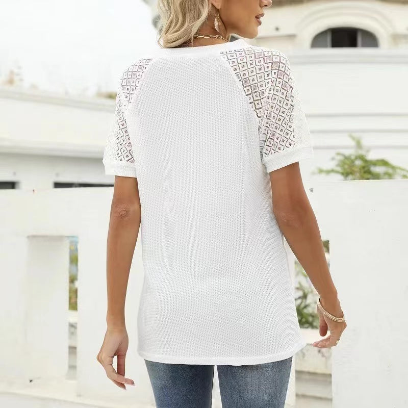 Becky Lace Sleeve Summer Top Top Claire & Clara 