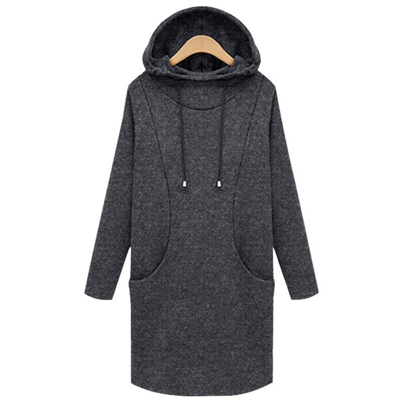 Biggie Plush Long Hoodie One-Piece Dresses Claire & Clara 