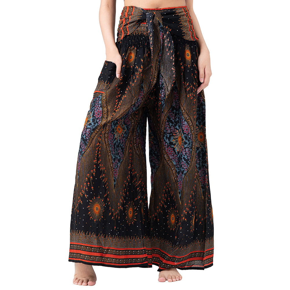 Boho Palazzo Wide Leg Lounge Pants Pants Claire & Clara 