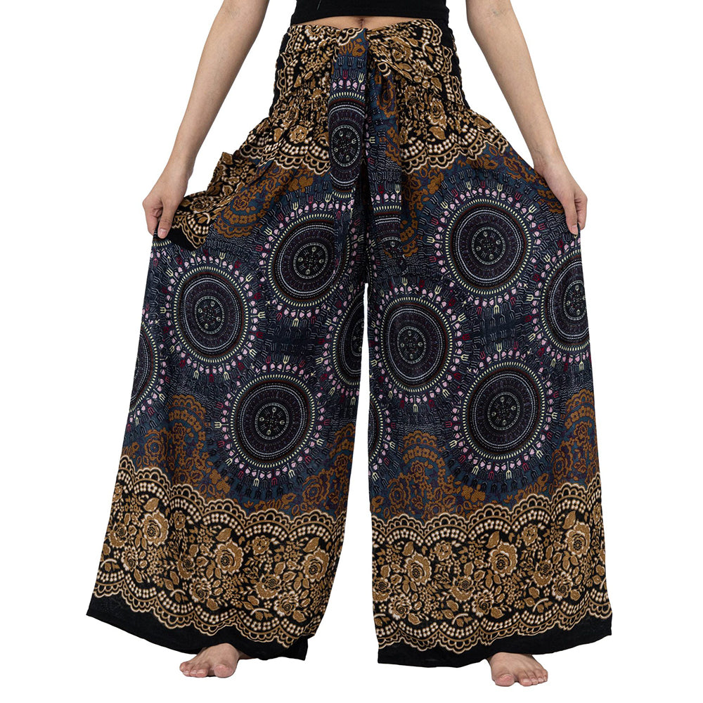 Boho Palazzo Wide Leg Lounge Pants Pants Claire & Clara 7 S 