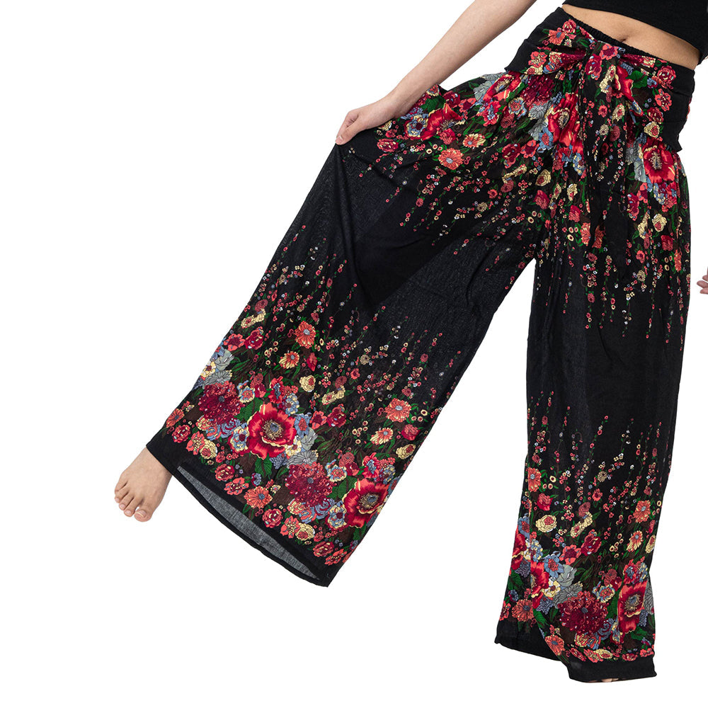 Boho Palazzo Wide Leg Lounge Pants Pants Claire & Clara 