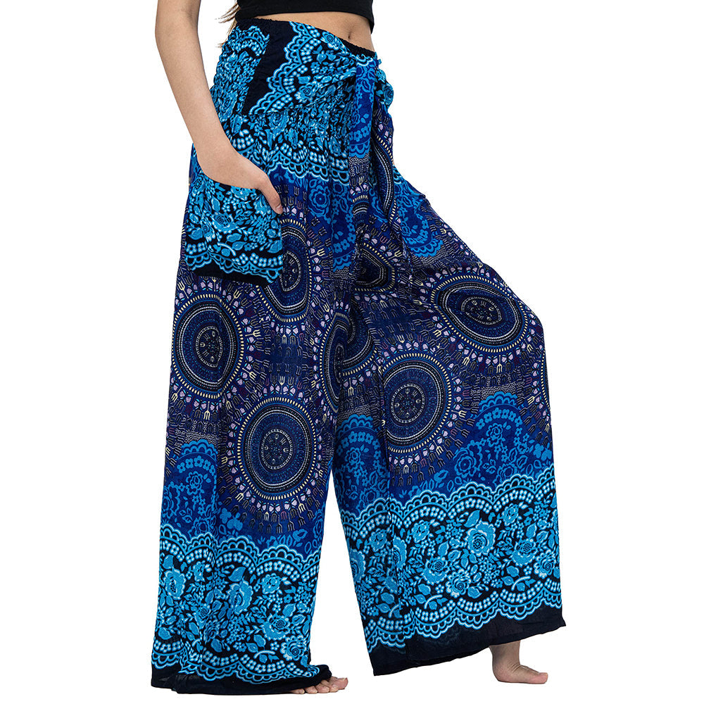 Boho Palazzo Wide Leg Lounge Pants Pants Claire & Clara 