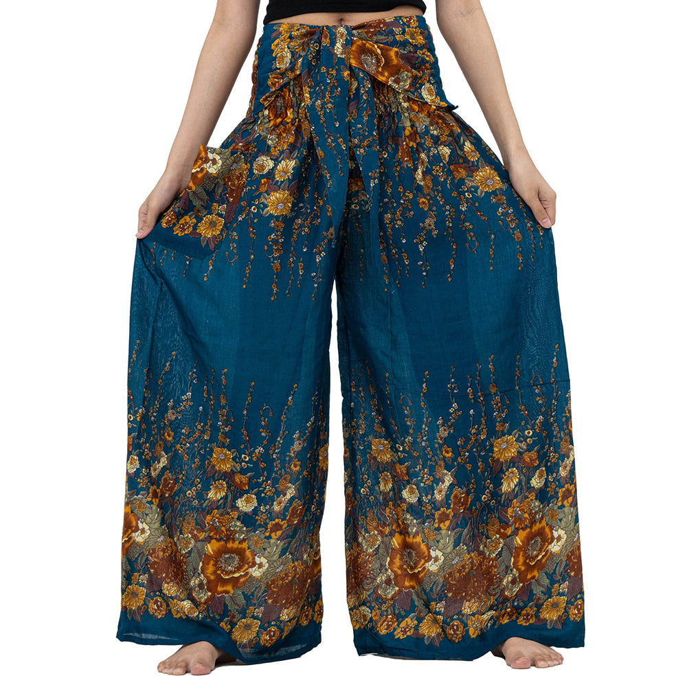 Boho Palazzo Wide Leg Lounge Pants Pants Claire & Clara 9 S 