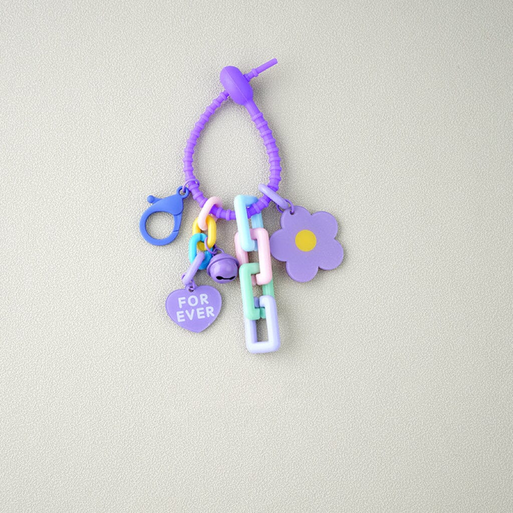 Candy Flower Keychain Apparel & Accessories Claire & Clara Purple 