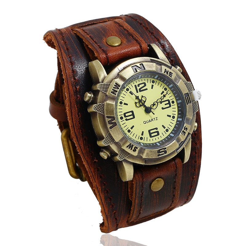 COURAGE Handmade Band Watch Watches Claire & Clara Vintage Brown 