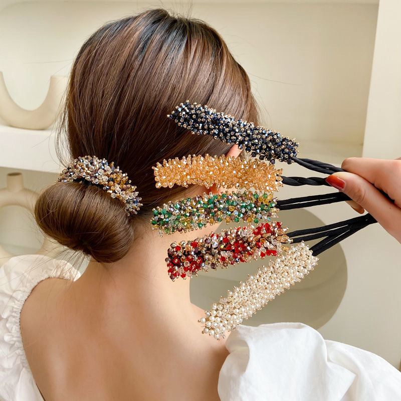 Crystal Beads Hair Bun Hair Pins Claire & Clara 