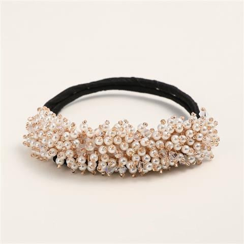 Crystal Beads Hair Bun Hair Pins Claire & Clara Beige 