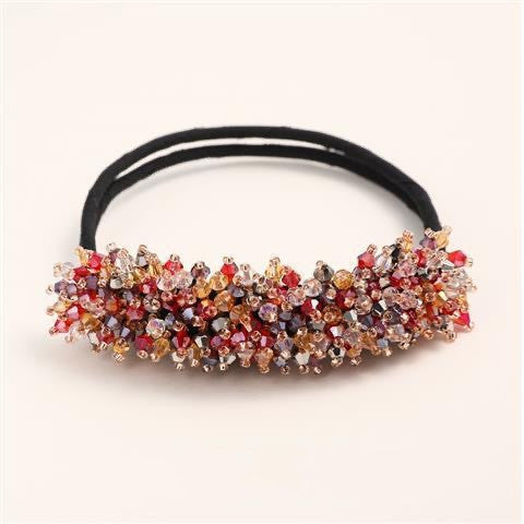 Crystal Beads Hair Bun Hair Pins Claire & Clara Red 