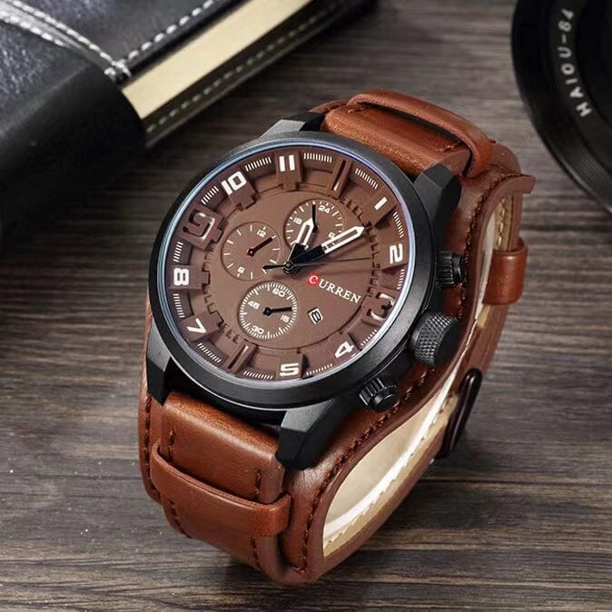 CURREN Men's Casual Business Quartz Watch Watches Claire & Clara 