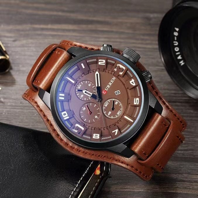 CURREN Men's Casual Business Quartz Watch Watches Claire & Clara 