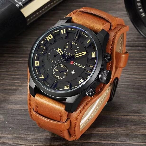 CURREN Men's Casual Business Quartz Watch Watches Claire & Clara 