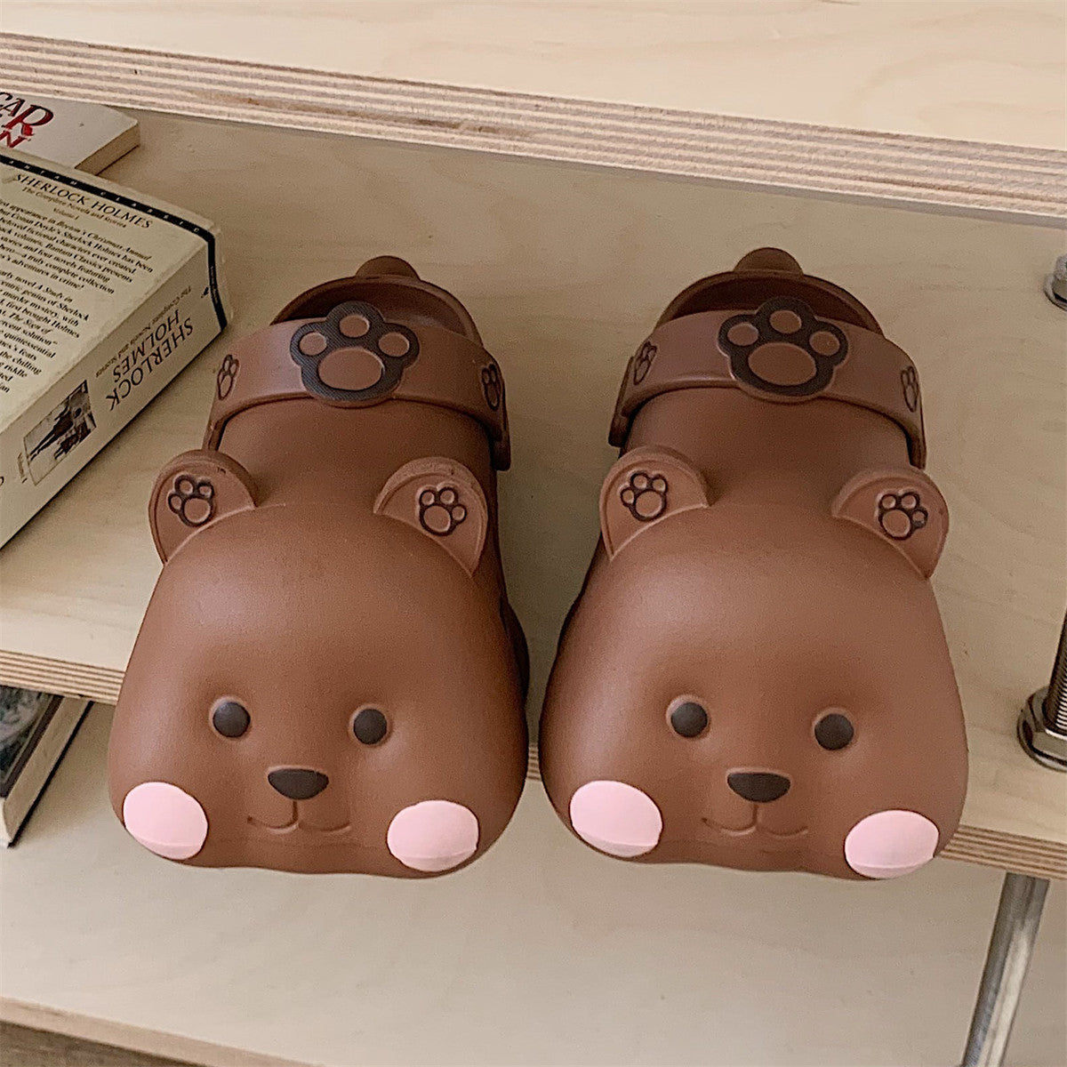 Cute Three-Dimensional Bear Slipper Shoes Claire & Clara 