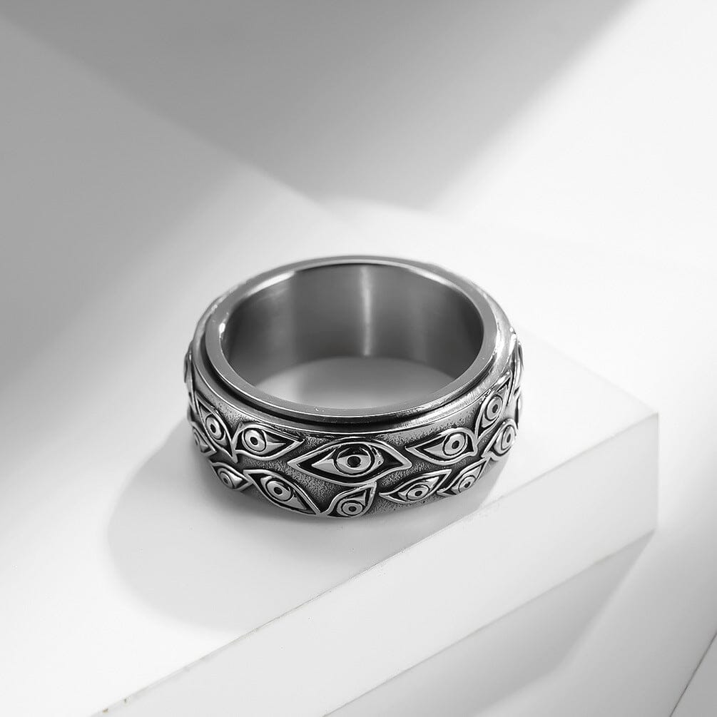 Devil's Eye Rotatable Anxiety Relief Ring Ring Claire & Clara 