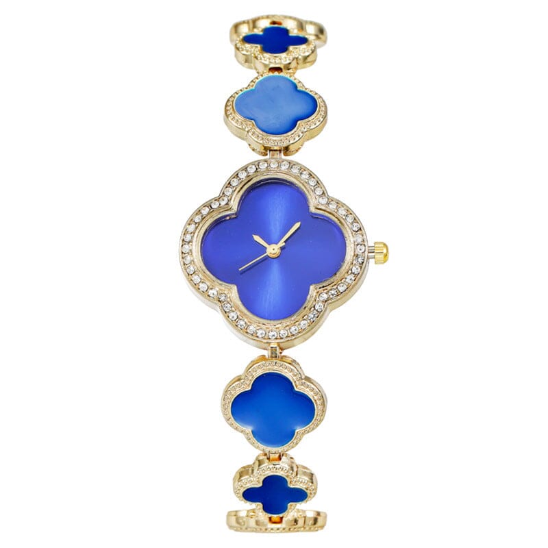 Four Leaf Clover Bracelet Watch Watches Claire & Clara Blue 