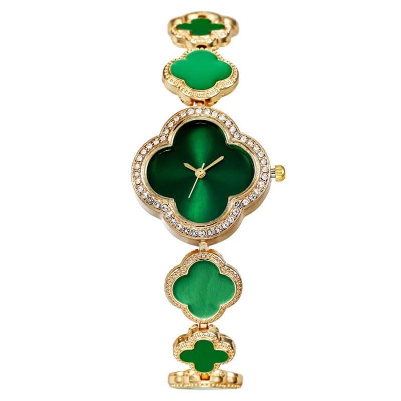 Four Leaf Clover Bracelet Watch Watches Claire & Clara Green 