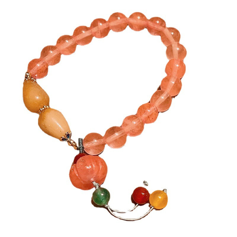 Gemstone Pumpkin Bracelet Bracelets Claire & Clara 