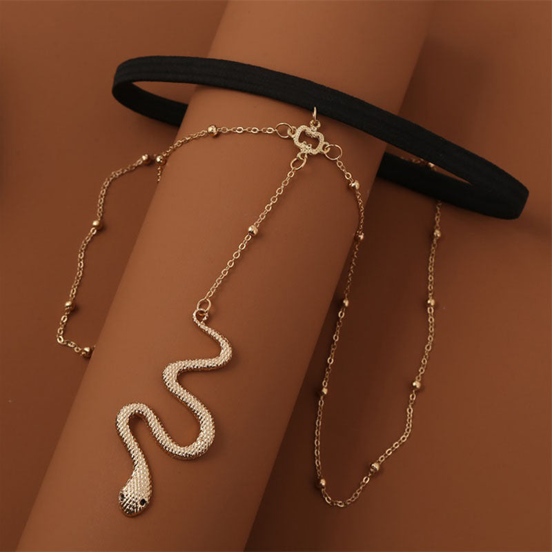 Gold Snake Leg Chain Chains Claire & Clara 