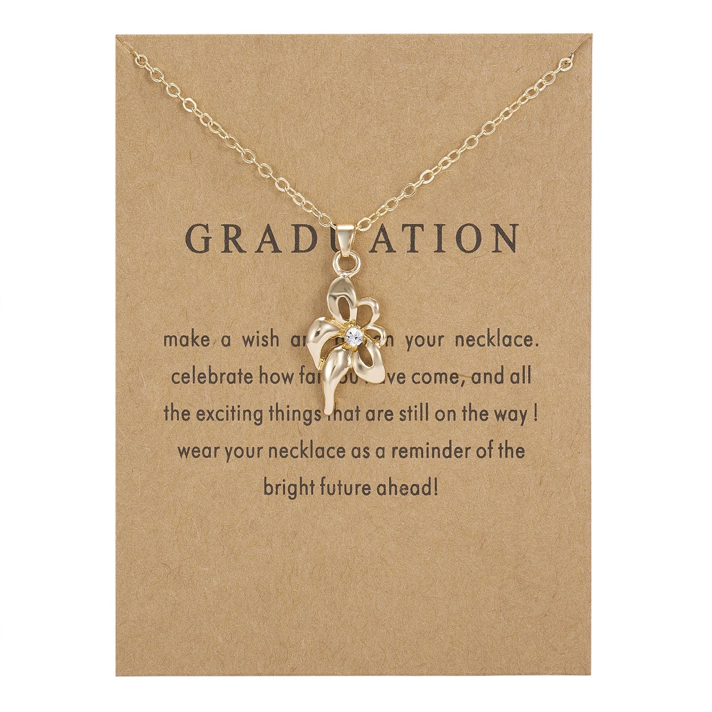 Graduation Flower Necklace Necklaces Claire & Clara 