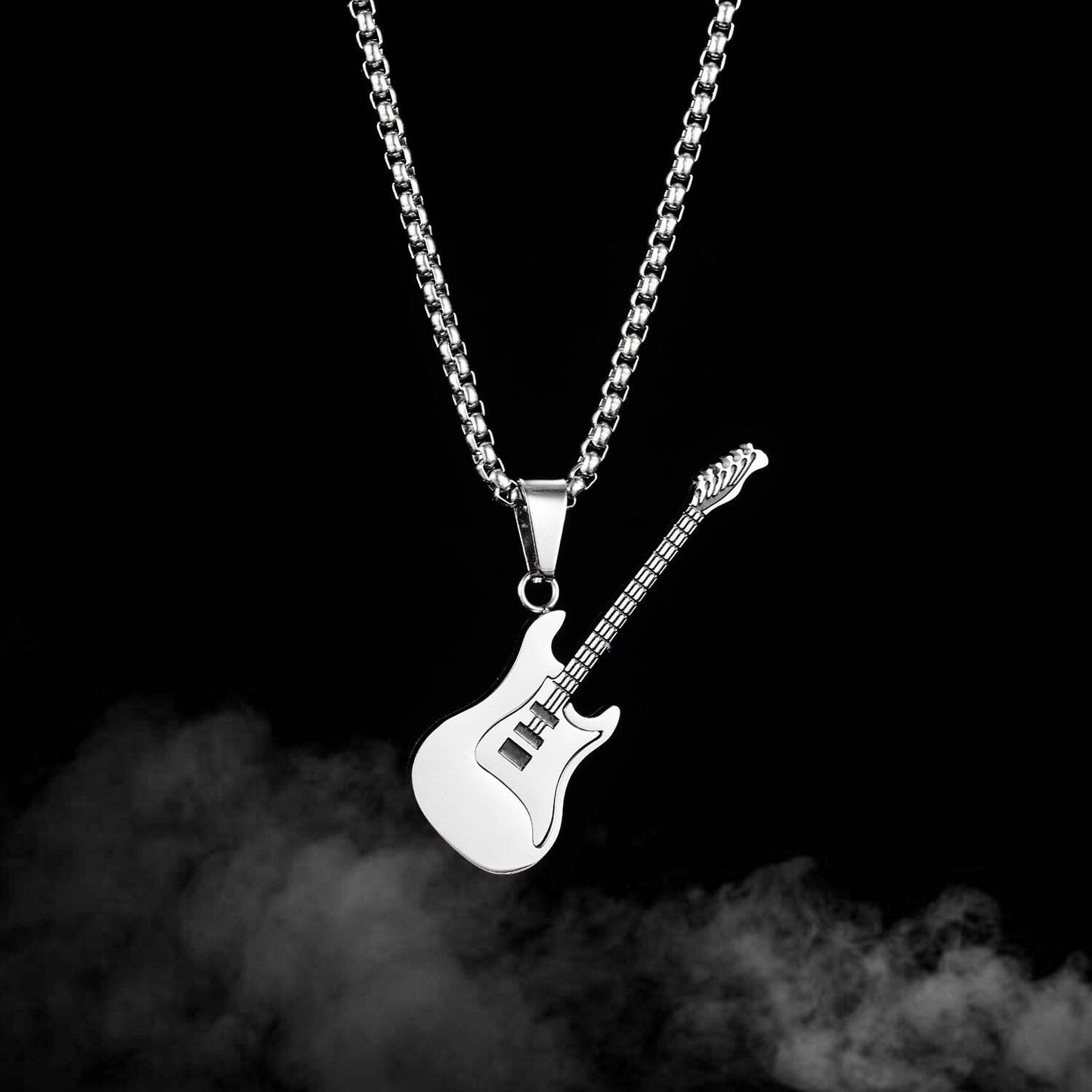 Guitar Stainless Steel Necklace Necklace Claire & Clara 