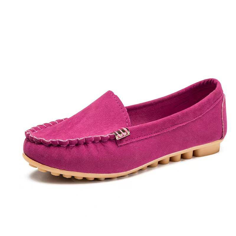 Helen Soft Round Toe Flat Loafers Shoes Shoes Claire & Clara US 4.5 Hot Pink 