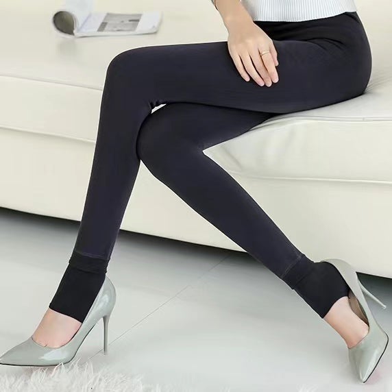 High Waist & Elastic Thicken Fleece Thermal Leggings Bottoms > Leggings > High Waist Leggings > Thick Leggings > Thermal Leggings > Fleece Leggings > Fleece- lined Leggings > Leggings for Women > Best Leggings for Women > Elastic Waistband Claire & Clara 