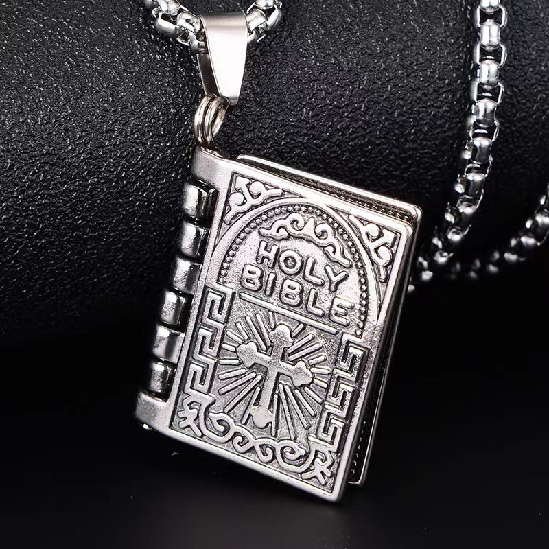 Holy Bible Page Turnable Necklace Necklace Claire & Clara 