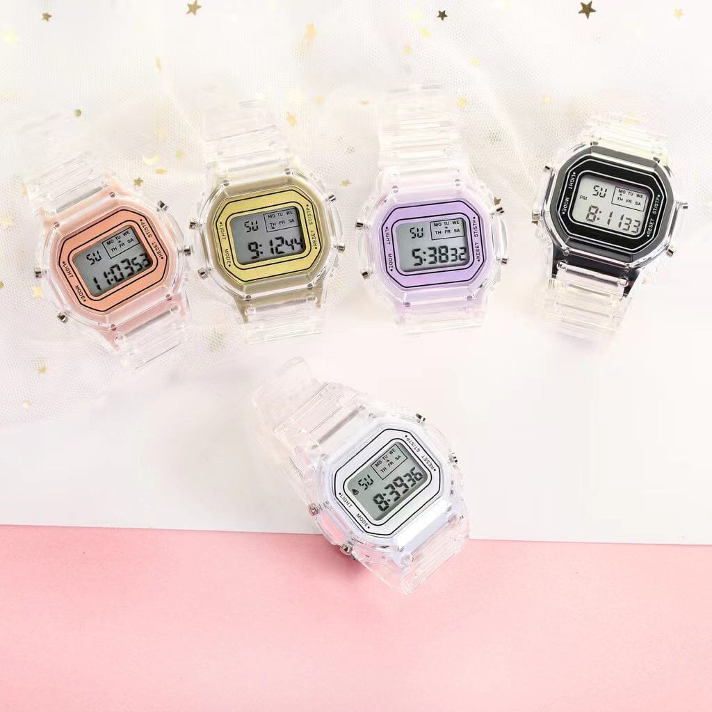 Jelly Digital Multifunctional Cube Watch Watches Claire & Clara 