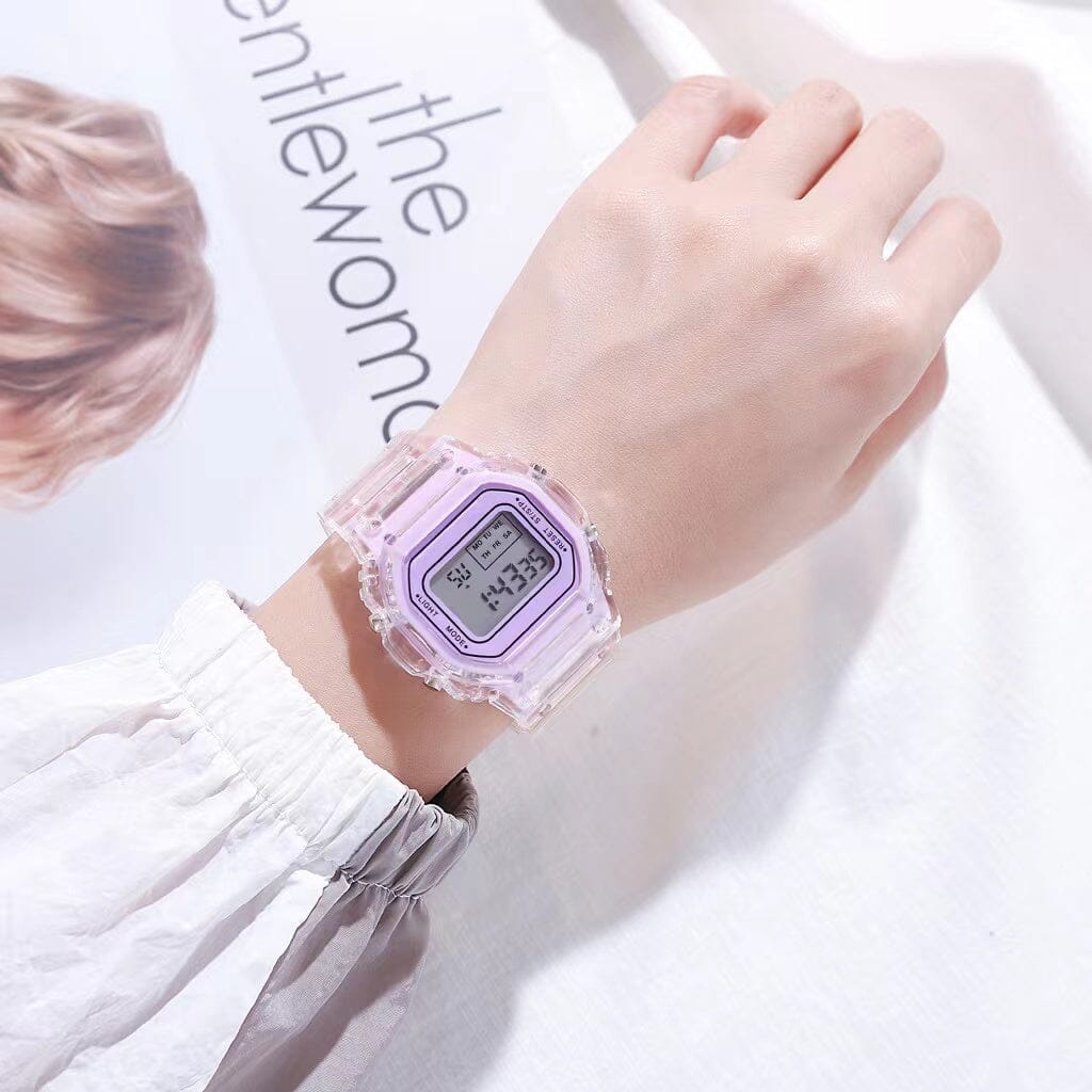 Jelly Digital Multifunctional Cube Watch Watches Claire & Clara 