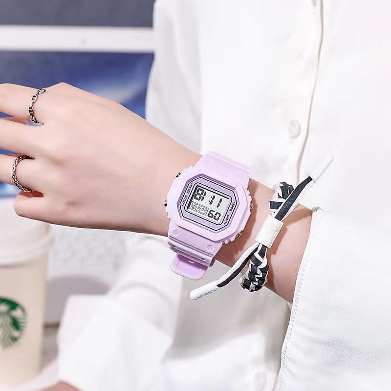 Jelly Digital Multifunctional Cube Watch Watches Claire & Clara 