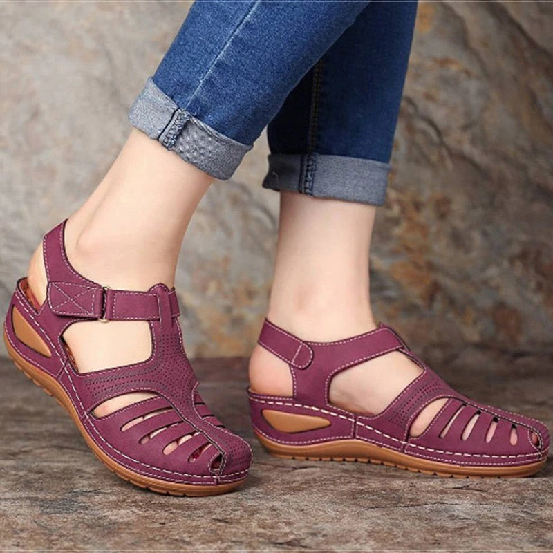 Kim Soft PU Leather Anti-Slip Sandals Shoes Claire & Clara 