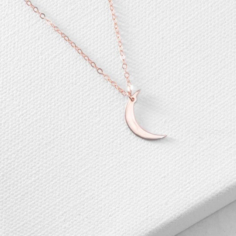 Lauren Crescent Moon Necklace Necklaces Claire & Clara 