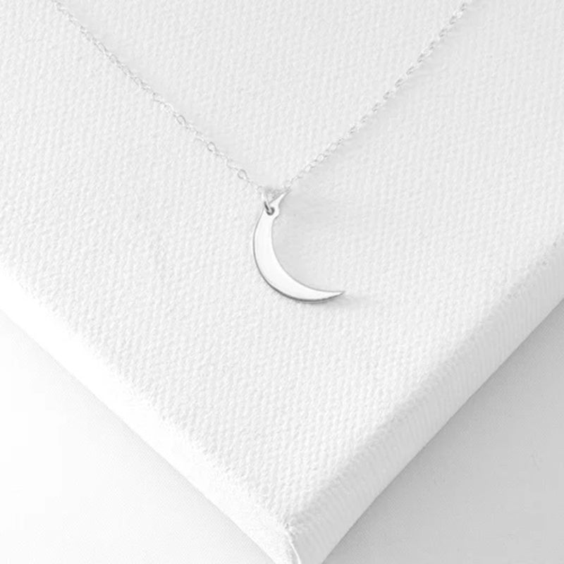 Lauren Crescent Moon Necklace Necklaces Claire & Clara 