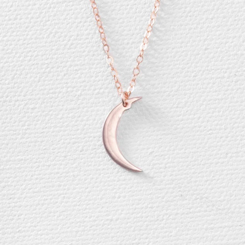 Lauren Crescent Moon Necklace Necklaces Claire & Clara 