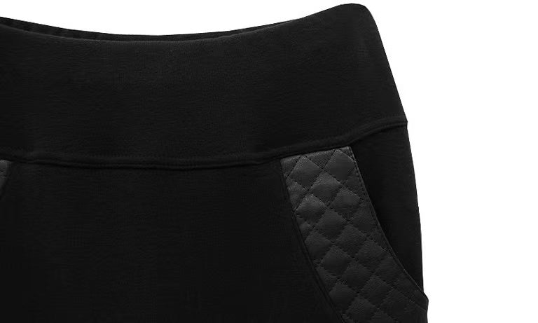 Leather Pocket Winter Warm Thicken Skirt Leggings Bottoms > Leggings > Warm Leggings > Winter Leggings > Leggings for Women > Best Leggings for Women > Thick Leggings > Skirt with Pocket > Skirt Leggings > Winter Skirt Claire & Clara 