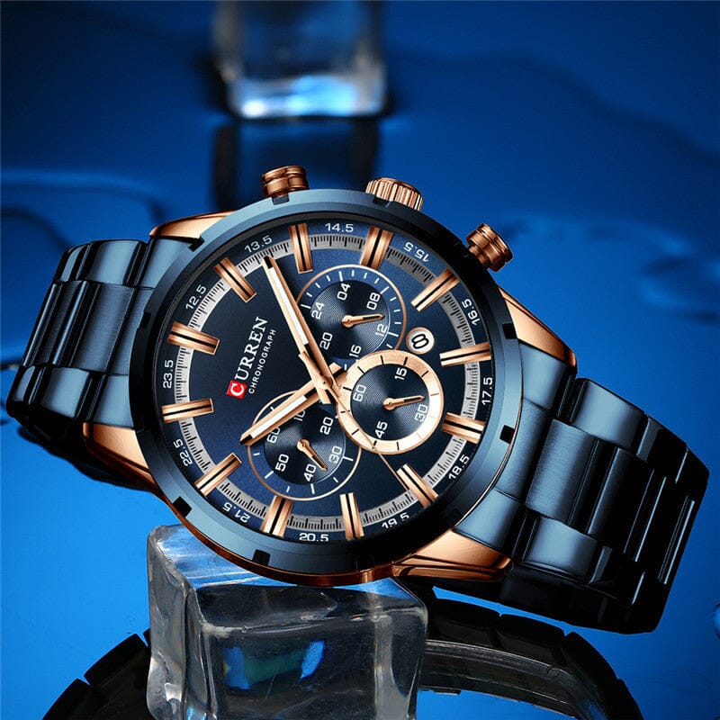 ONLYOU Steel Waterproof Quartz Chronograph Watch Watches Claire & Clara 