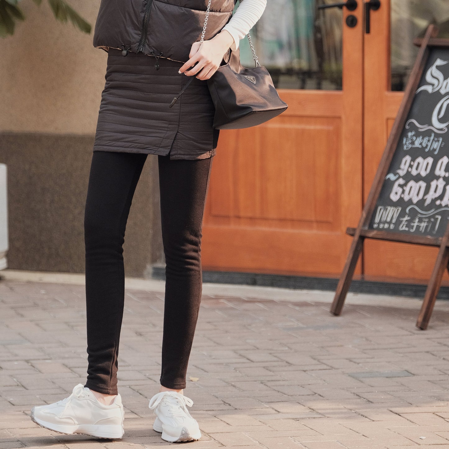 Padded & Fleece Winter Warm Skirt Leggings Bottoms > Leggings > Fleece Leggings > Fleece- lined Leggings > Leggings for Women > Best Leggings for Women > Thick Leggings > Skirt Leggings > Winter Skirt > Wide-Leg Leggings > Knitted Leggings Claire & Clara 