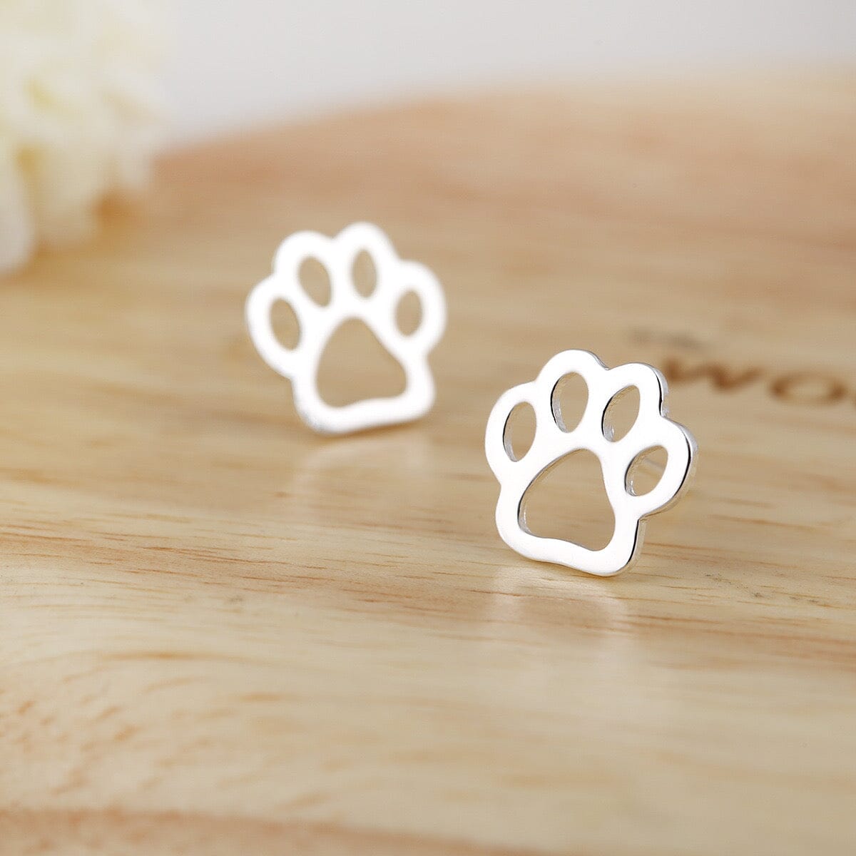 Pet Footprint Cutout Stud Earrings Earrings Claire & Clara 