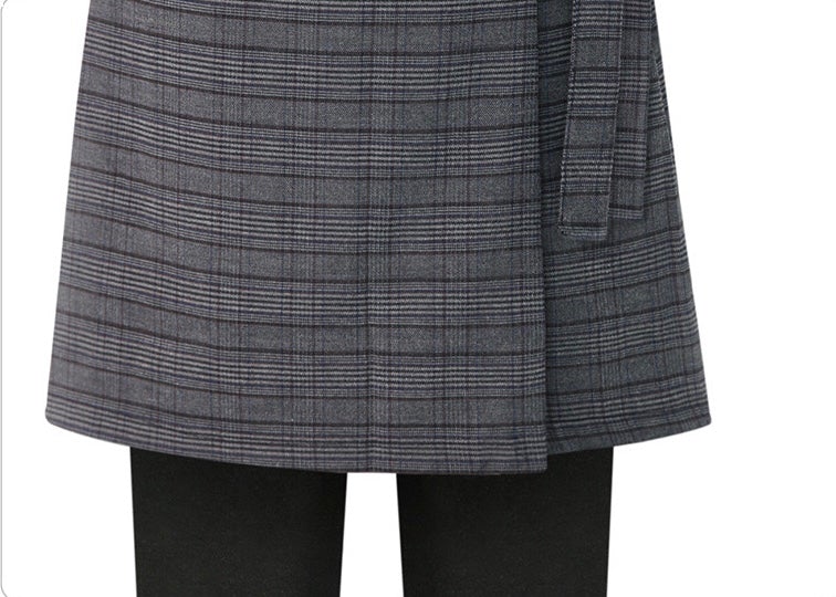 Plaid Bow Fleece Winter Warm Thicken Skirt Leggings Bottoms > Leggings > Warm Leggings > Winter Leggings > Fleece Leggings > Fleece- lined Leggings > Leggings for Women > Best Leggings for Women > Plaid Skirt > Thick Leggings > Skirt Leggings > Winter Skirt Claire & Clara 