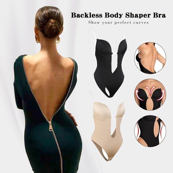 Invisible Backless Body Shaper Bra for Women U Plunge Seamless