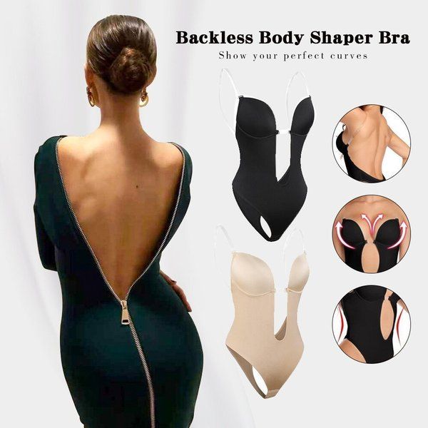 Plunge Backless Body Shaper Bra Bras Claire & Clara 