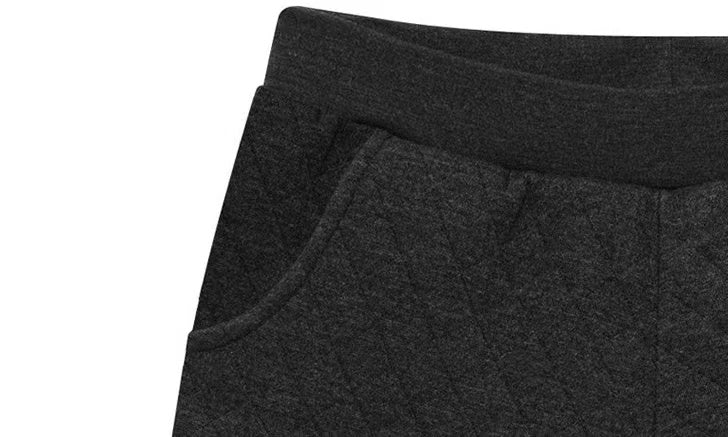 Quilted Fleece Fake Two-Piece Slimming Leggings Bottoms Claire & Clara 