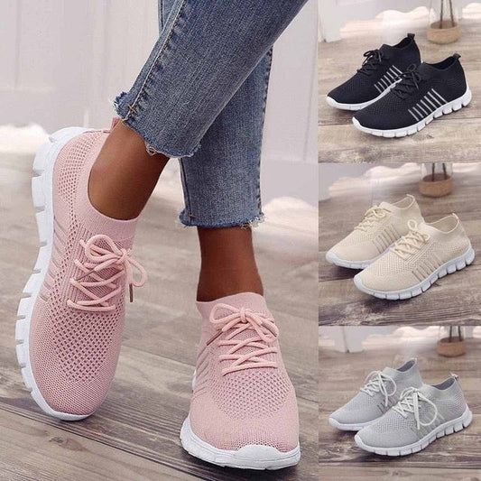 Ruby Casual Breathable Flying Weaving Running Sneaker Shoes Claire & Clara 