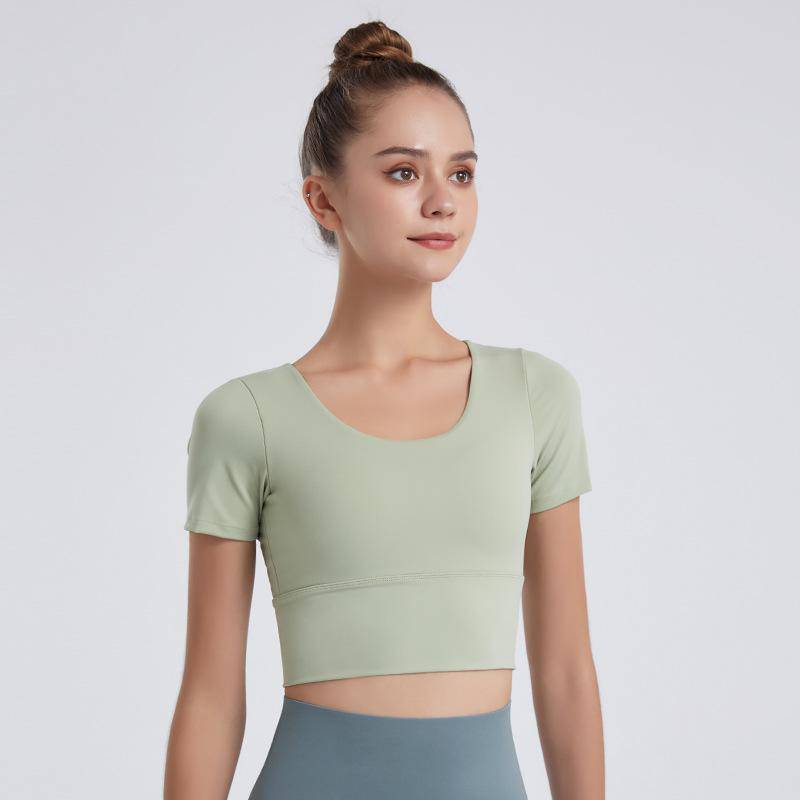 Sammy Cross Back Bra Top Activewear > workout clothes > workout clothes for women > plus size activewear > plus size workout clothes > women's activewear > gym clothes for women > women's athletic wear > women sportswear > crisscross bras Claire & Clara S Willow Green 